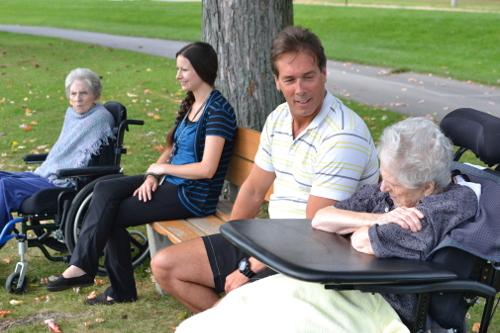 LTC Residents enjoying the park.